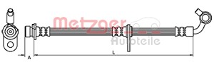 Bremseslange, bakaksel begge sider, HONDA CR-V III, 01466SWA000