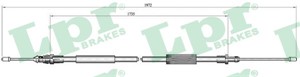 Kabel, parkeringsbremse, Bak, Høyre, CITROËN XSARA PICASSO, 4745W1, 9643731980