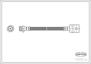 Bremseslange, Bakaksel, NISSAN TERRANO II, 462110F015