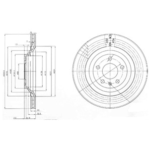 Bremseskive, AUDI A6 C5, A6 C5 Avant, A6 C6, A6 C6 Avant, A6 C7, 4F0 615 601F, 4F0615601D