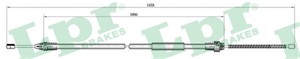 Kabel, parkeringsbremse, Bak, Høyre, RENAULT CLIO II, CLIO Skåp/halvkombi II, THALIA I, THALIA II, 7700433237, 8200087977