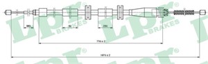 Kabel, parkeringsbremse, Bak, RENAULT KANGOO / GRAND KANGOO II, KANGOO BE BOP, KANGOO Express, 8200526870, 8200528926, 8200935172, 82009