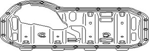 Slingreplate, oljepanne, AUDI,SEAT,SKODA,VW, 028 115 220, 037 115 220, 037 115 220A, 037 115 220B
