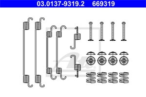 Tilbehørsett, bremsesko, Bakaksel, FIAT SEDICI, SUZUKI SX4, SX4 Sedan