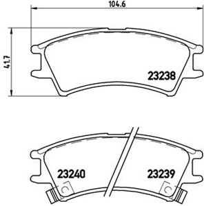 Bremseklosser sett, Framaksel, HYUNDAI ATOS, 5810102A00