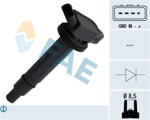Tennspole, TOYOTA AVENSIS, AVENSIS Kombi, AVENSIS Sedan, LAND CRUISER PRADO, PREVIA II, 90919-02247, 90919-02248, 90919-02260, 90919-A20
