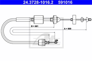 Kabel, clutchbetjening, NISSAN KUBISTAR Skåp, RENAULT KANGOO, KANGOO Express, 30670-00QAC, 77 00 417 050