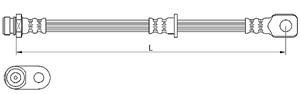 Bremseslange, Foran, Høyre, Venstre, MITSUBISHI GRANDIS, MR955461