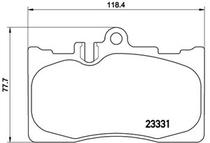 Bremseklosser sett, Framaksel, LEXUS LS, 044650W030, 044650W060, 044650W06000, 0446548020, 0446548090, 0446550170, 0446550171, 044655018