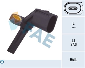 Sensor, hjulturtall, Framaksel høyre, AUDI,BENTLEY,PORSCHE,VW, 4E0 927 804 A, 4E0 927 804 D, 4E0 927 804 F, 4E0 927 804, ALS-1577