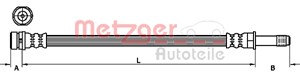 Bremseslange, bakaksel begge sider, FORD C-MAX, FOCUS II, FOCUS Sedan II, FOCUS Turnier II, 1328519, 1361292, 1405497