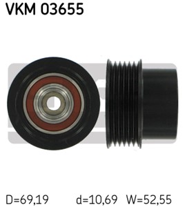 Frihjul, dynamo, LAND ROVER FREELANDER 2, VOLVO S60 II, S80 II, V60 I, V70 III, XC60 SUV I, XC70 II, XC90 I, 30777744, 31316803, 6G9N 6A