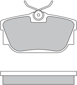 Bremseklosser sett, Bakaksel, VW TRANSPORTER Buss IV, TRANSPORTER Flak/chassi IV, TRANSPORTER Skåp IV, 701 698 451, 7D0 698 451, 7D0 698