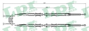 Kabel, parkeringsbremse, Bak, Høyre, Venstre, OPEL COMBO Skåp/stor limousine, COMBO Tour, VAUXHALL COMBO Mk II, COMBO TOUR Mk II, 131727
