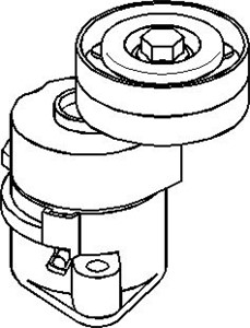 Strammerull, kilerem med ribber, OPEL,VAUXHALL, 13 40 533, 90411025