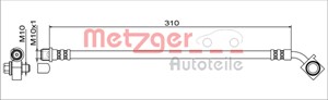 Bremseslange, Framaksel venstre, OPEL ASTRA K, ASTRA K Sports Tourer, VAUXHALL ASTRA Mk VII, 13468085