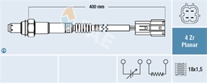 Lambdasonde, Høyre, NISSAN ALMERA II, ALMERA Hatchback II, ALMERA TINO, MICRA III, PRIMERA, PRIMERA Hatchback, PRIMERA Kombi, 22690-AU00