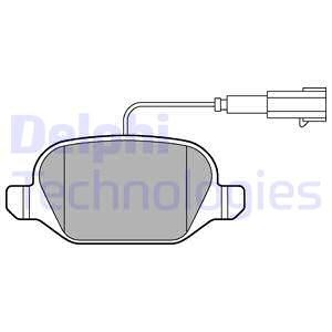 Bremseklosser sett, Bakaksel, ABARTH 500 / 595 / 695, 500C / 595C / 695C, FIAT 500, 500 C, 71770110, 77365754, 77367241
