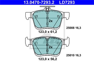 Bremseklosser sett, Bakaksel, AUDI,SEAT,SKODA,VW, 5Q0 698 451 C, 5Q0 698 451 N, 5Q0 698 451 Q, 8V0 698 451 B, 8V0 698 451 F, 8V0 698 451