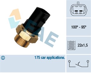 Temperaturbryter, radiator ventilator, OPEL, 11 21 037 37R, 1341011, 1341047, 82 00 281 186, 82 00 650 286, 90242277, 90506496