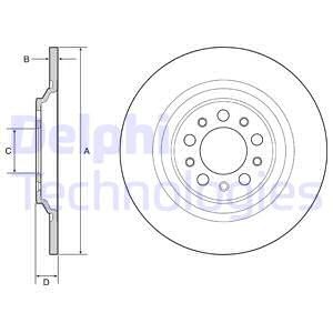 Bremseskive, Bakaksel, JEEP CHEROKEE, CHEROKEE VAN, 4779886AB, 4779886AC, 68243428AB