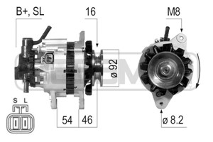 Dynamo, MITSUBISHI L 300 / DELICA Flak/chassi II, PAJERO I, PAJERO Canvas Top I, A002T02084, A002T06384, A2T02084, A2T06384, MD103372