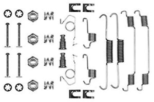 Tilbehørsett, bremsesko, Bakaksel, FORD FIESTA II, FIESTA Skåp/halvkombi, 6530626