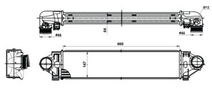Ladeluftkjøler, VOLVO S60 II, V60 I, V60 Skåp / kombi I, V70 III, XC60 SUV I, XC60 VAN I, XC70 II, 000 993 19 76, 000 993 21 76 S2, 000