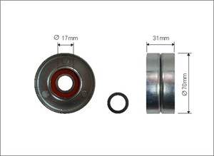 Strammerull, kilerem med ribber, TOYOTA CAMRY Sedan, 166200H020, 16620-0H020, 166200H021, 16620-0H021, 1662028040, 16620-28040, 16620280