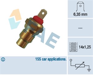Kjølevæsketemperatursensor, CITROËN,FIAT,PEUGEOT,TALBOT, 000 460 40 05, 000 460 54 05, 0042790300, 1337.72, 625 460 36 05, 625 460 76 05