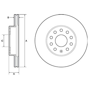 Bremseskive, Framaksel, SEAT,SKODA,VW, 5Q0 615 301A, 5Q0 615 301E, 5Q0 6153 01A, 5Q0615301A, 5Q0615301E