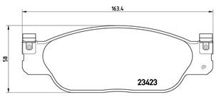 Bremseklosser sett, Framaksel, FORD USA THUNDERBIRD Cabriolet, JAGUAR S-TYPE II, LINCOLN LS, XR810210, XR812435, XR813324, XR858178, XW4