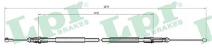 Kabel, parkeringsbremse, Bak, FIAT ULYSSE, LANCIA PHEDRA, 1400204180, 474609