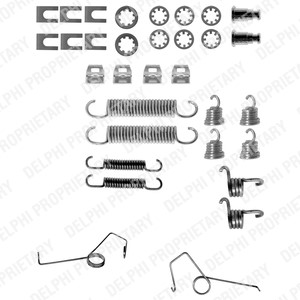 Tilbehørsett, bremsesko, Bakaksel, OPEL,RENAULT,VAUXHALL, 7701 201 533