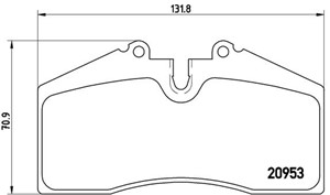 Bremseklosser sett, PORSCHE 911, 911 Cabriolet, 911 Targa, 928, 944, 944 Cabriolet, 959, 968, 968 Cabriolet, 8A0615115F, 8A0698151D, 8A0