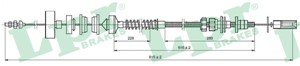 Kabel, clutchbetjening, PEUGEOT 605, 2150A3