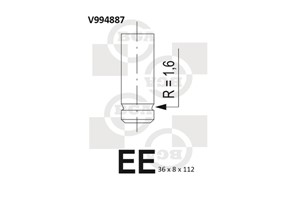 Utløpsventil, CITROËN,FIAT,IVECO,OPEL,PEUGEOT,RENAULT,RENAULT TRUCKS, 0949.A0, 5001836573, 99432837