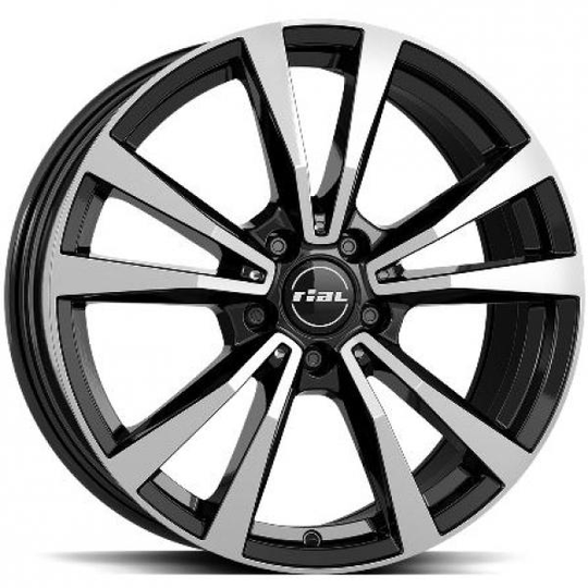 Rial M12x Diam Black Pol 8/19 5/112 ET61 B66.6