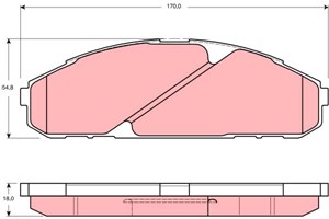 Bremseklosser sett, Framaksel, NISSAN PATROL GR IV, 41060-37J91, 41060-37J93, D1060-37J90