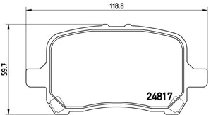 Bremseklosser sett, Framaksel, CHEVROLET HHR, MALIBU, 15243704, 15808204, 20881786, 22820406, 25809846, 25957440