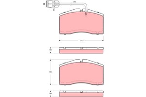 Bremseklosser sett, Framaksel, AUDI A8 D2, 4D0 698 151 Q