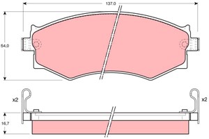 Bremseklosser sett, Bakaksel, Framaksel, INFINITI G20, NISSAN 200SX, ALMERA II, PRAIRIE PRO, PRIMERA Traveller, 41060-0E591, 41060-32R91