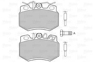 Bremseklosser sett, Framaksel, CITROËN,PEUGEOT, 425039, 4250-39, 425082, 4250-82, 425282, 4252-82, 95611498, 95616818, 95647733