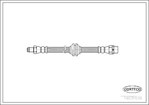 Bremseslange, Framaksel, BMW 7 [E65, E66, E67], 34326753610