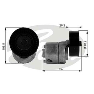 Strammerull, kilerem med ribber, MAZDA 121 III, 1004549, 1E0315980, 96BF6A228AB
