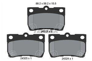 Bremseklosser sett, Bakaksel, LEXUS GS, IS II, IS C, TOYOTA CROWN, MARK X I, 0446622190, 044662219079, 0446630240, 0446653010, 044665301