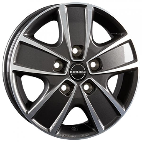Borbet Cwg Anthracite Dark Polished 6/16 5/118 ET68 B71.1