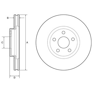Bremseskive, Framaksel, FORD GALAXY III, S-MAX, 1877785, E1GC1125AB