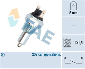 Bryter, ryggelys, CITROËN,PEUGEOT,RENAULT,TALBOT,VOLVO, 2257.17, 3416102, 3416102-6, 52088466, 52088870AA, 77 00 591 730, 77 00 732 506,