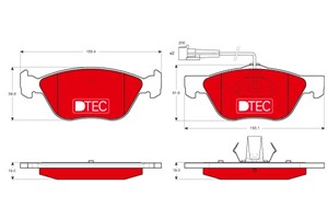 Bremseklosser sett, ALFA ROMEO,FIAT,LANCIA, 0009950637, 71713143, 71748388, 71752995, 77362193, 77362222, 77362331, 77366659, 9947156, 9